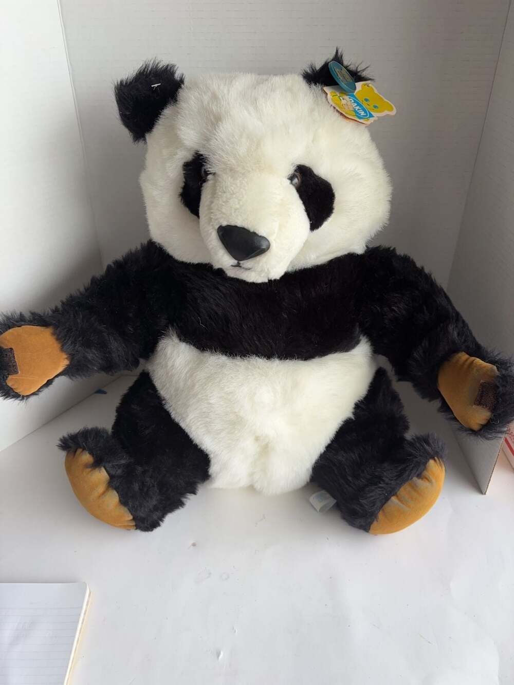 Dakin Peeking Panda Bear Plush Stuffed Animal Vintage NWT